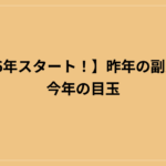 【2026年スタート！】昨年の副業収益＆今年の目玉